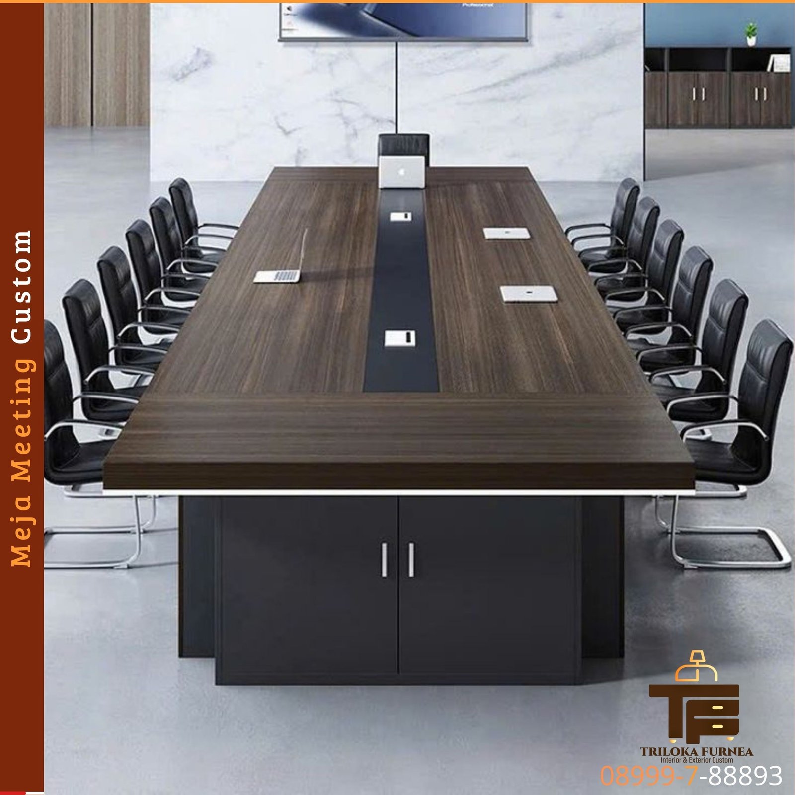 Meja Meeting Custom Modern Minimalis - Image 4