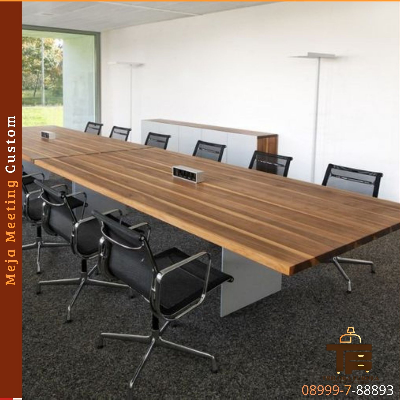 Meja Meeting Custom Modern Minimalis - Image 5