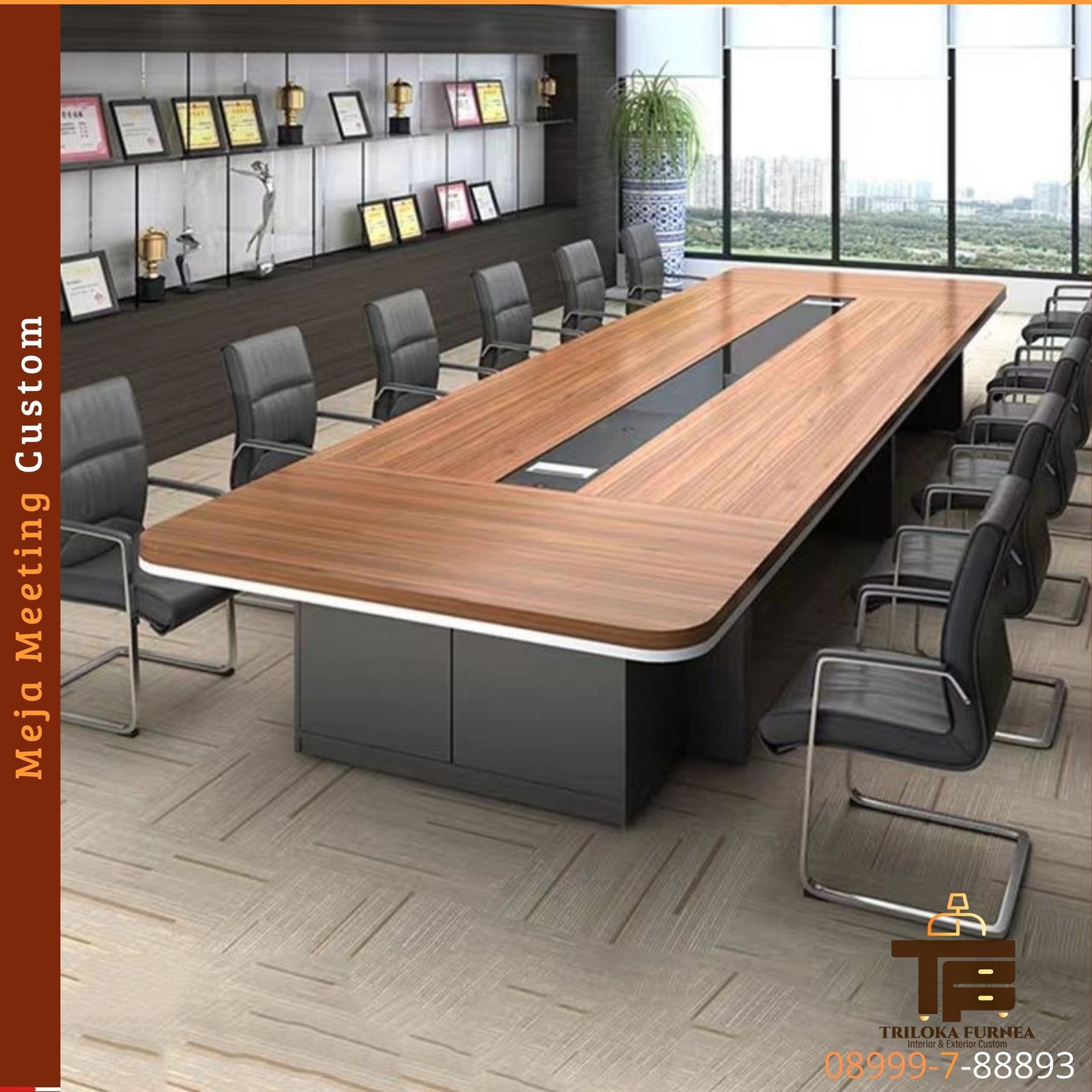 Meja Meeting Custom Modern Minimalis - Image 6