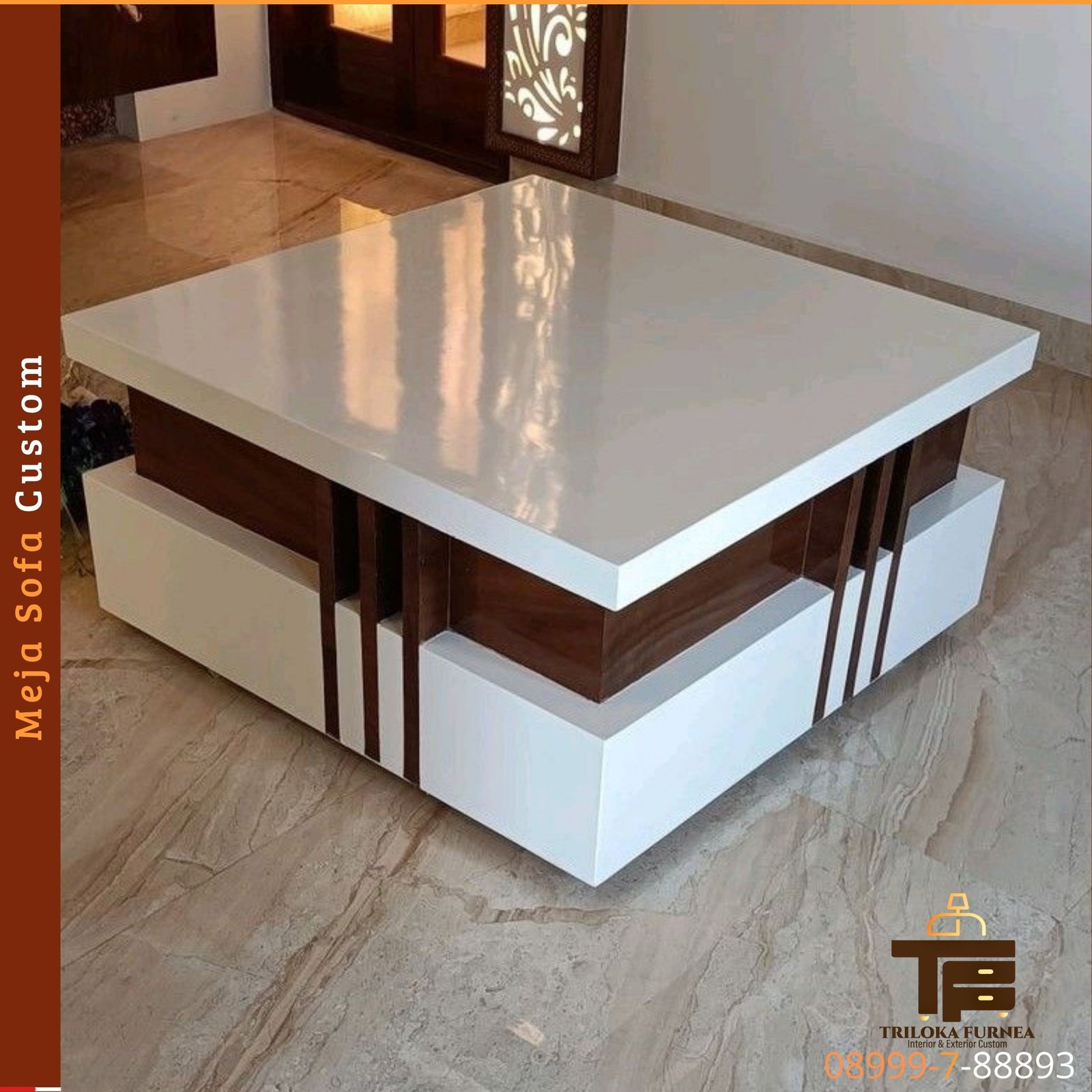 Meja Sofa Custom Modern untuk Ruang Tamu Lebih Elegan - Image 3