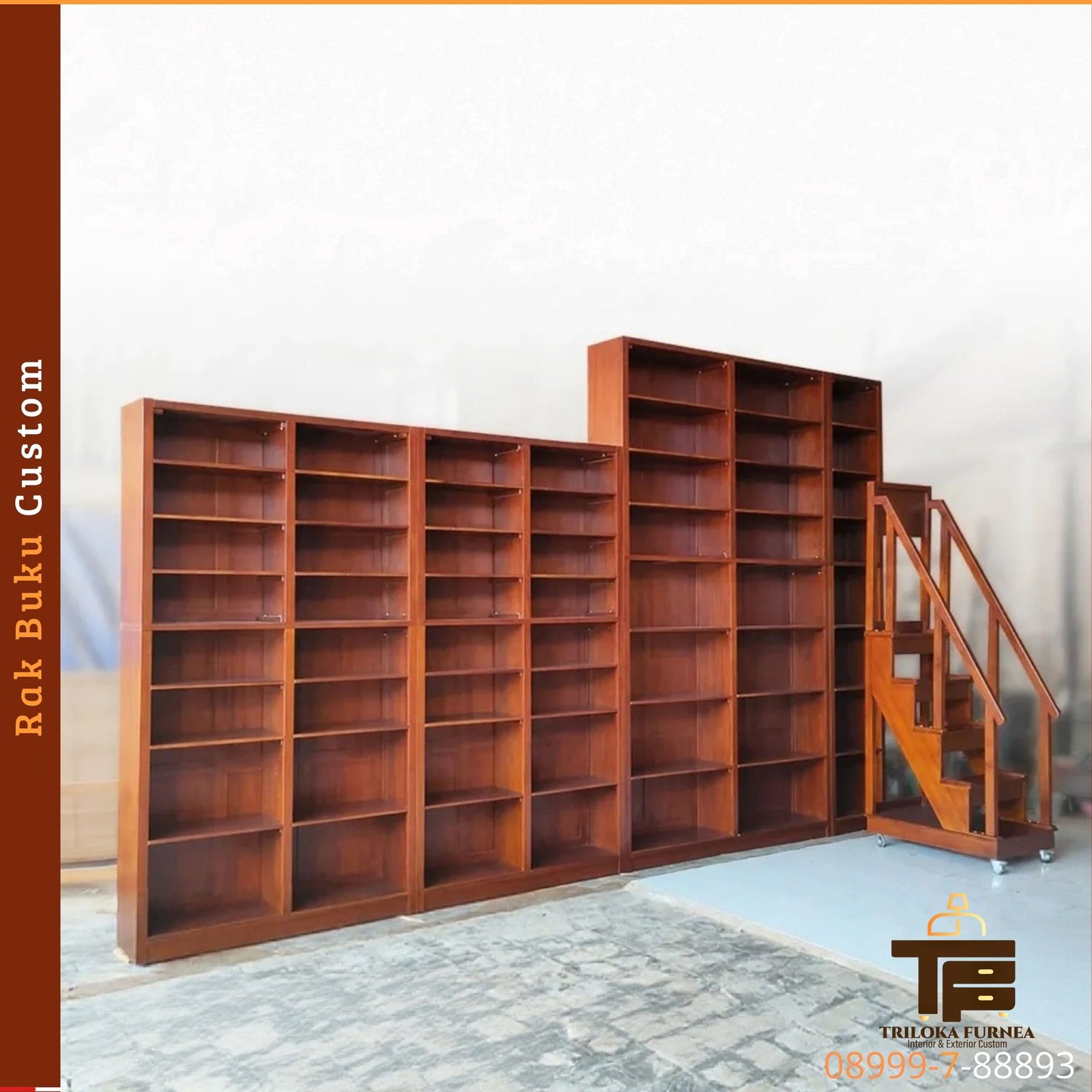 Rak Buku Custom Modern untuk Ruangan Lebih Rapi dan Elegan - Image 2