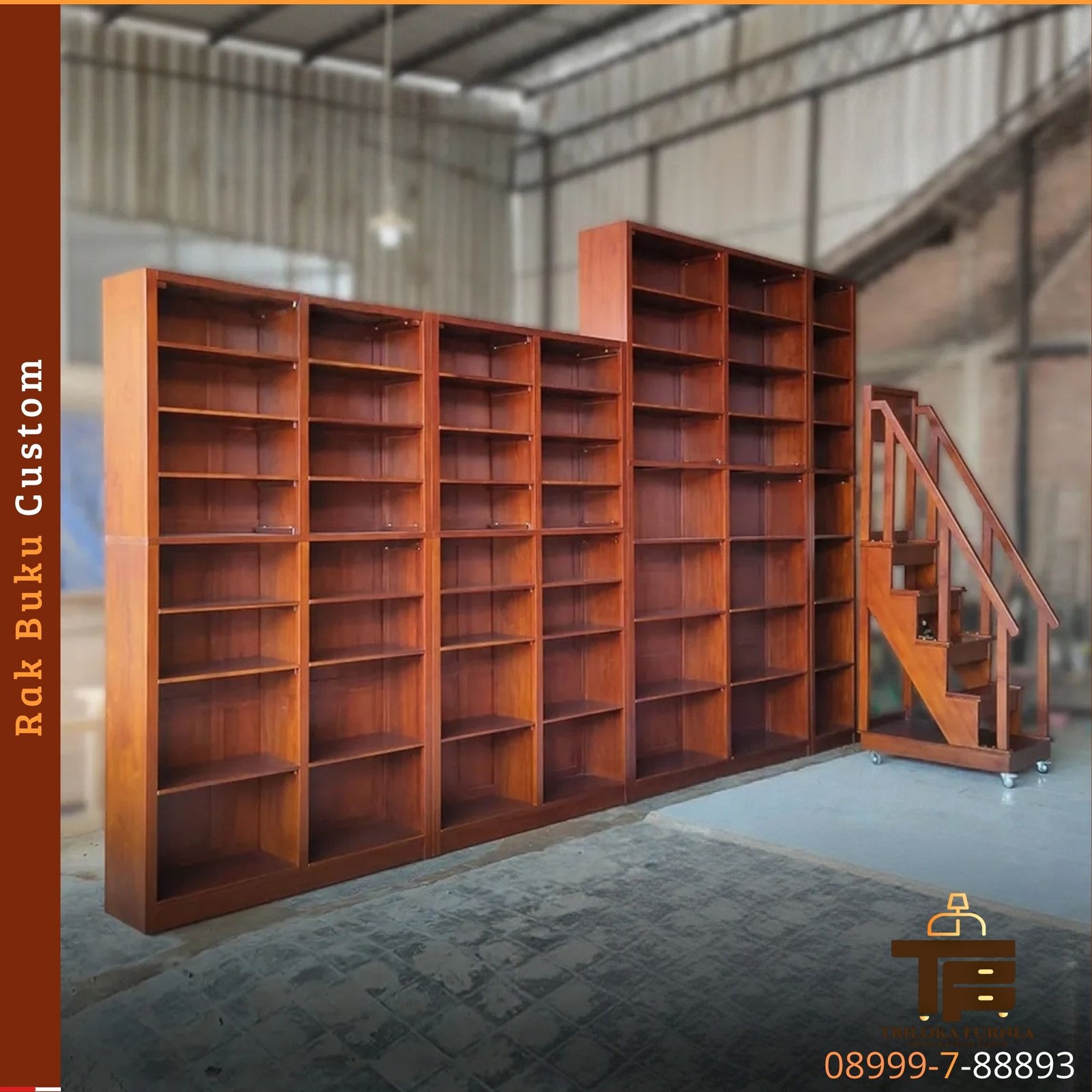 Rak Buku Custom Modern untuk Ruangan Lebih Rapi dan Elegan