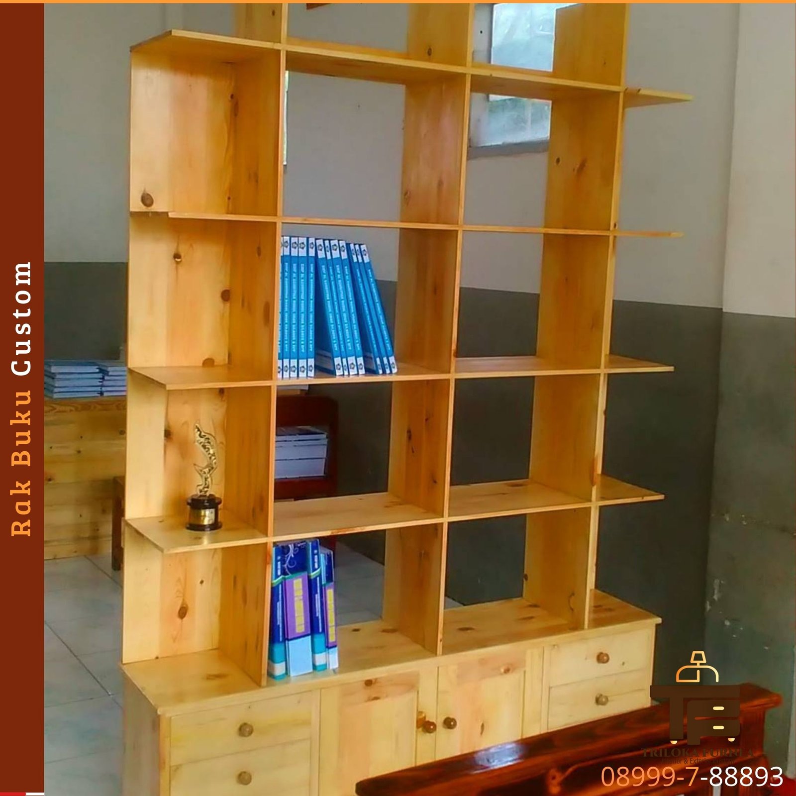 Rak Buku Custom Modern untuk Ruangan Lebih Rapi dan Elegan - Image 6