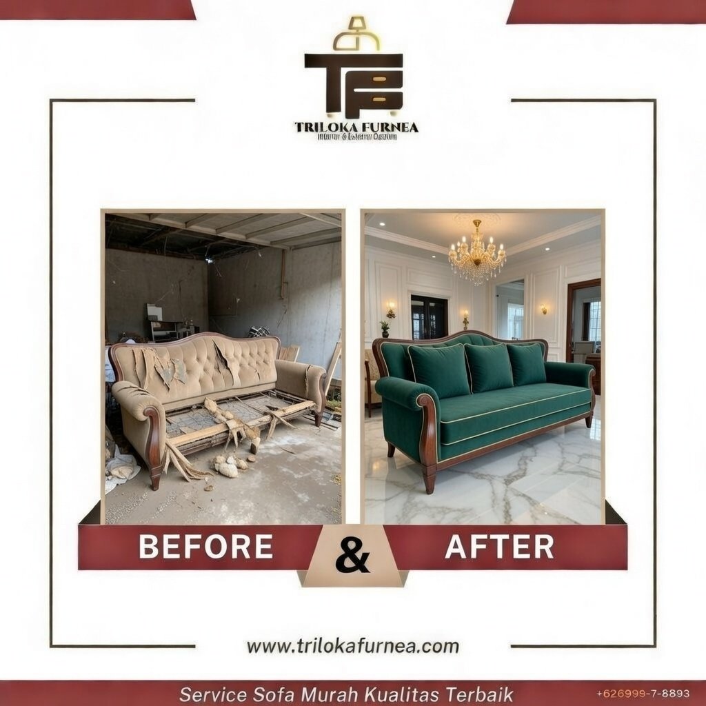 Service Sofa Terdekat Triloka Furnea – Murah, Cepat, Hasil Seperti Baru 🛋️