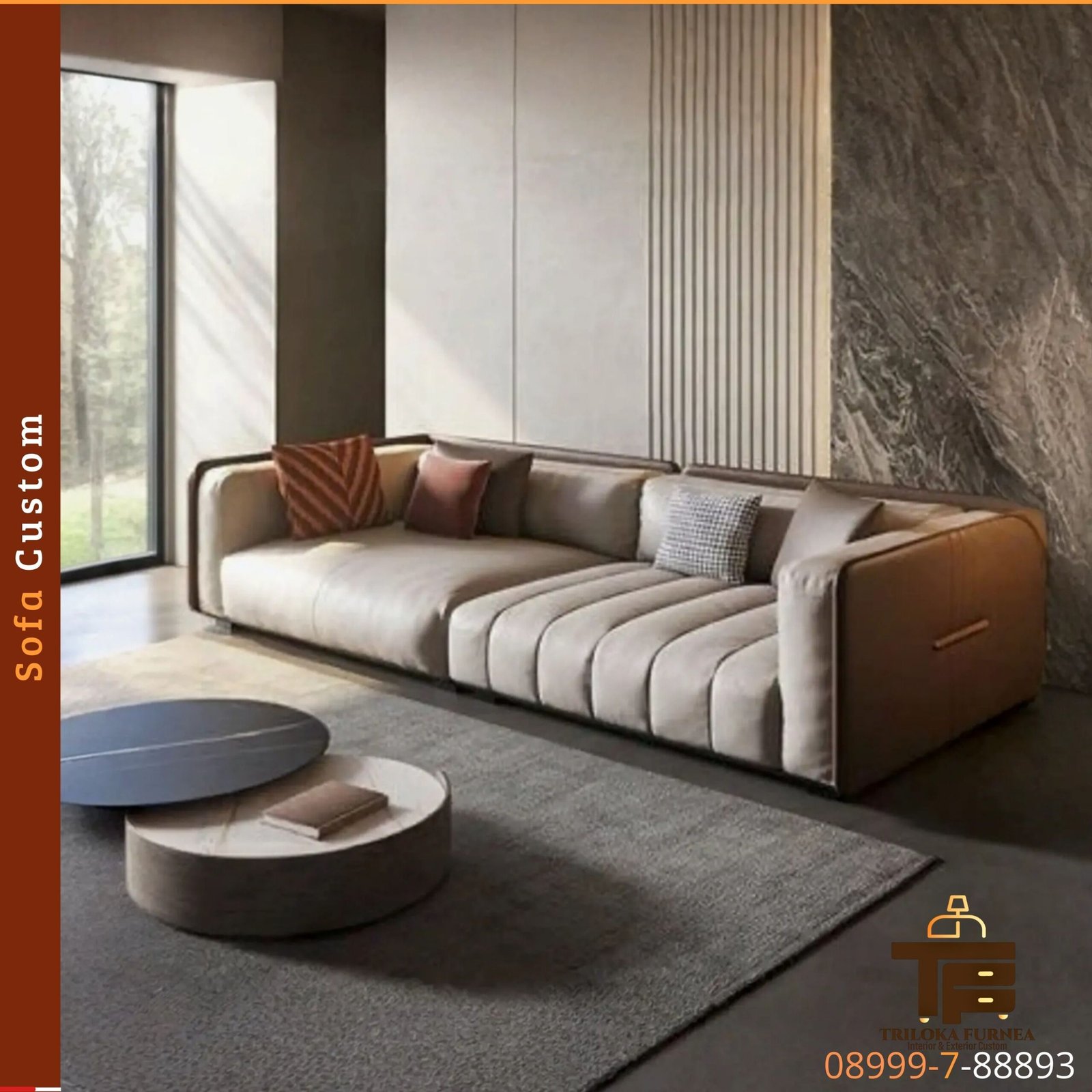 Sofa Custom Minimalis Modern – Bikin Ruang Auto Estetik & Cozy Level Up!