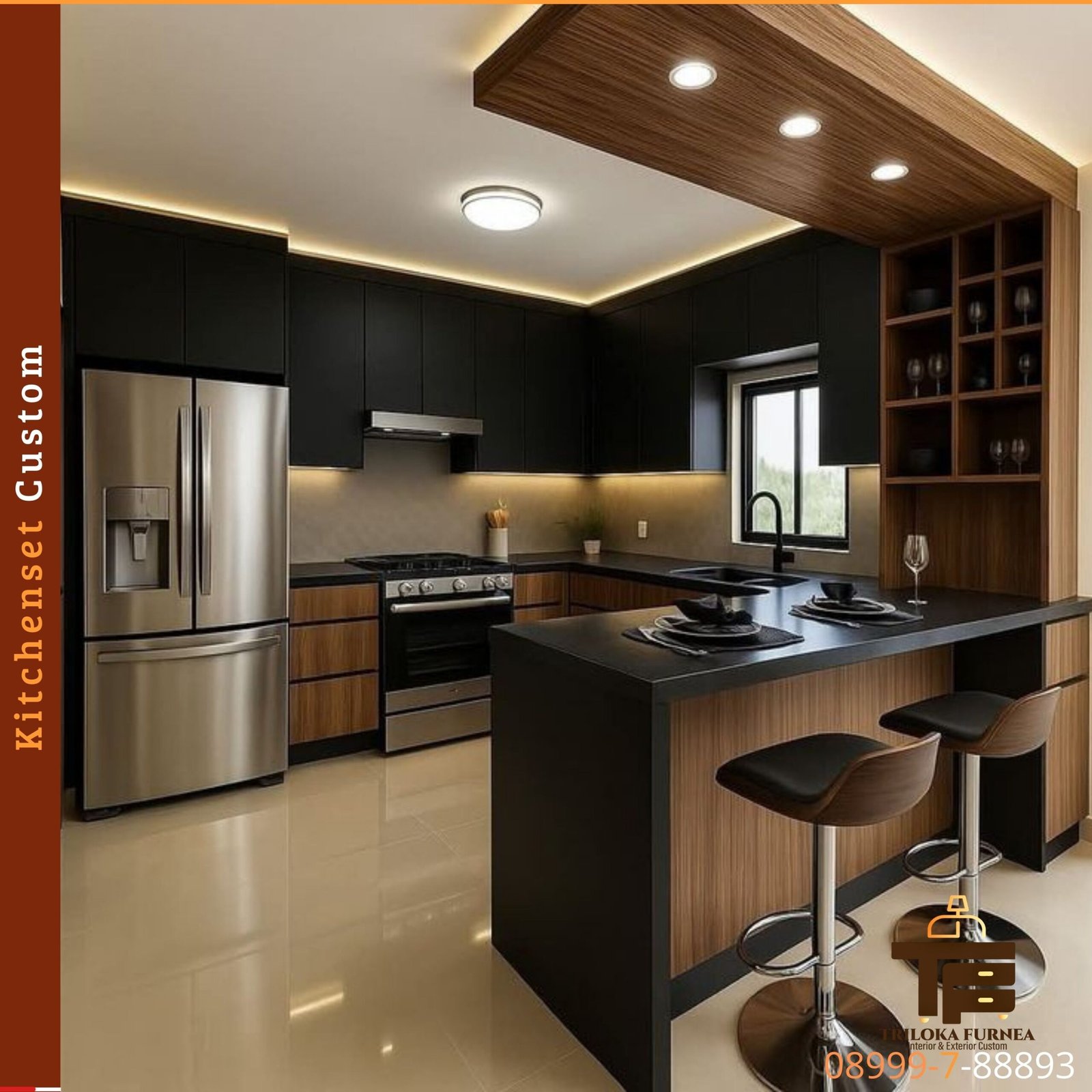 Kitchenset Custom Murah Berkualitas – Desain Minimalis & Modern - Image 3