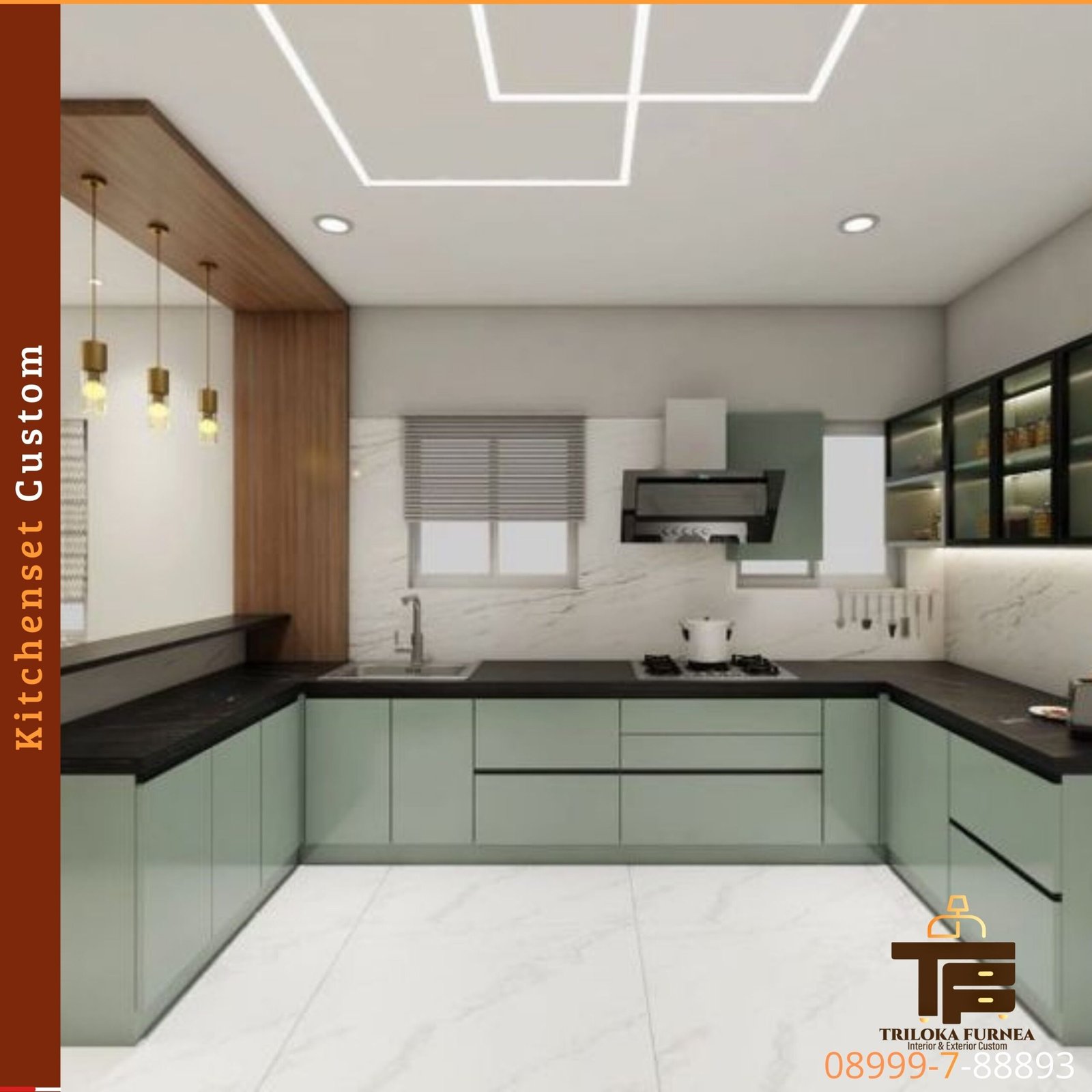 Kitchenset Custom Murah Berkualitas – Desain Minimalis & Modern - Image 7